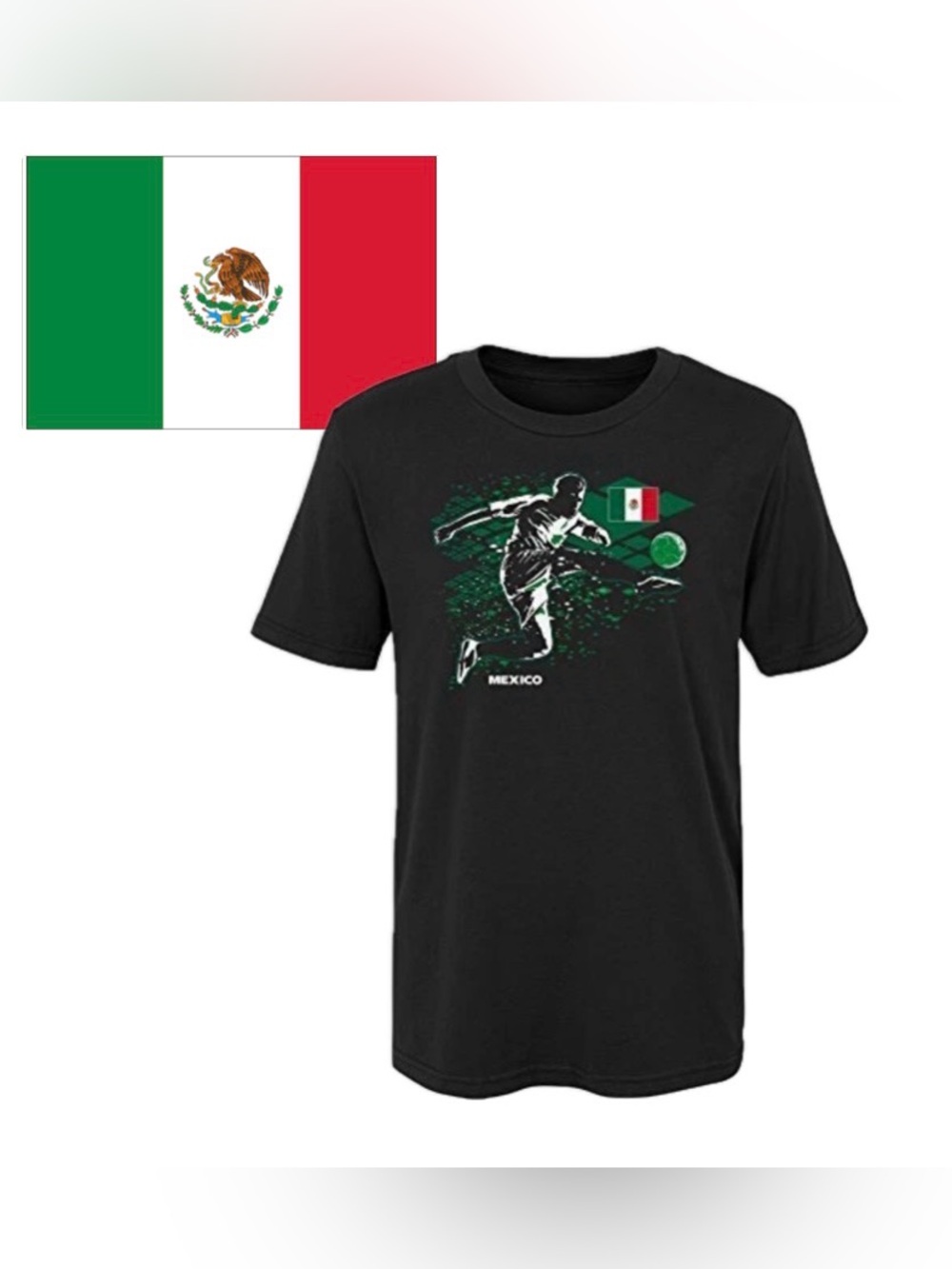 NWT [Gen2] Mexico National Team World Cup Football Soccer T-Shirt Kids L (7)